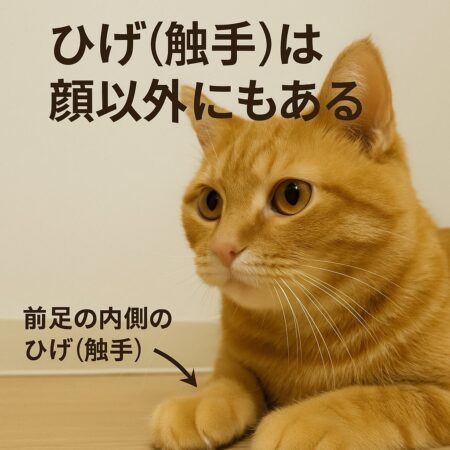 ひげ(触手)は顔以外にある