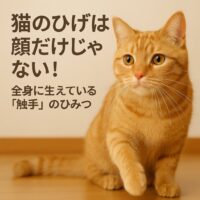 猫のひげは顔だけじゃない！全身に生えている「触手」のひみつ